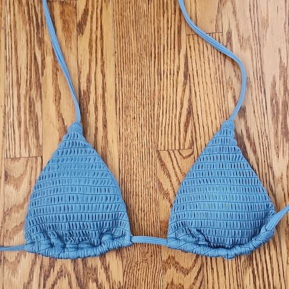 Zaful High Cut Cheeky String Bikini Set in Teal - Picture 3 of 5